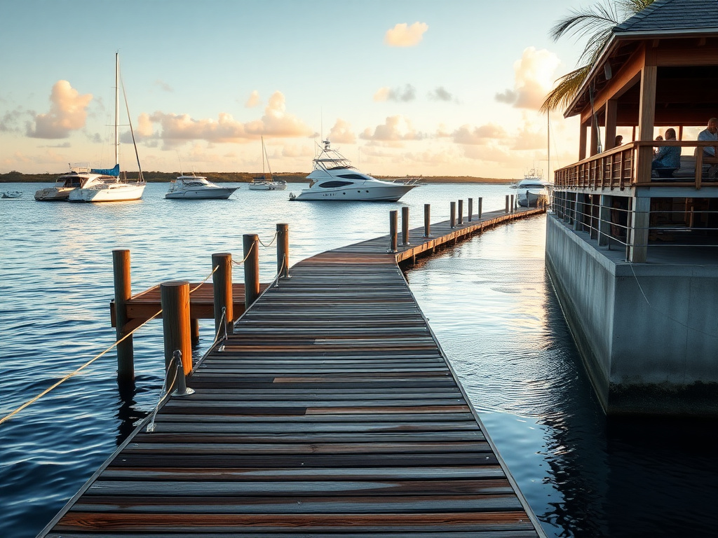 Florida waterfront dock and seawall coated with a seamless dark polyurea membrane